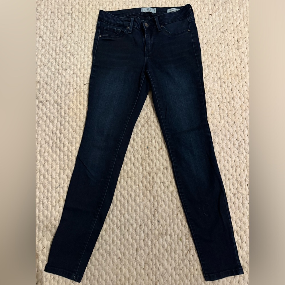 Jessica Simpson dark blue skinny jeans 25S